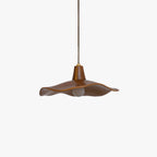 Arisha Pendant Light Wave Retro, Mahogany/Resin, Dining Room