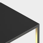 Ray Minimalist Rectangular Metal Solar Outdoor Ground Lamp