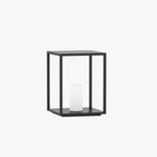 Ray Minimalist Rectangular Metal Solar Outdoor Ground Lamp