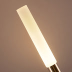 Ray Modern Metal Reed Solar Outdoor Black Post Light