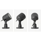 Ray Modern Round Glass/Metal Solar Outdoor Ground Lamp Spotlight