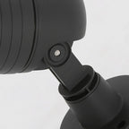 Ray Modern Round Glass/Metal Solar Outdoor Ground Lamp Spotlight