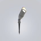 Ray Modern Round Glass/Metal Solar Outdoor Ground Lamp Spotlight