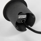 Ray Metal Cylindrical Outdoor Step/Deck Light, Black