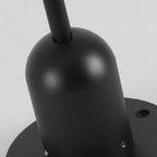 Ray Modern Metal Elliptical Ring Solar Outdoor Path Light, Black