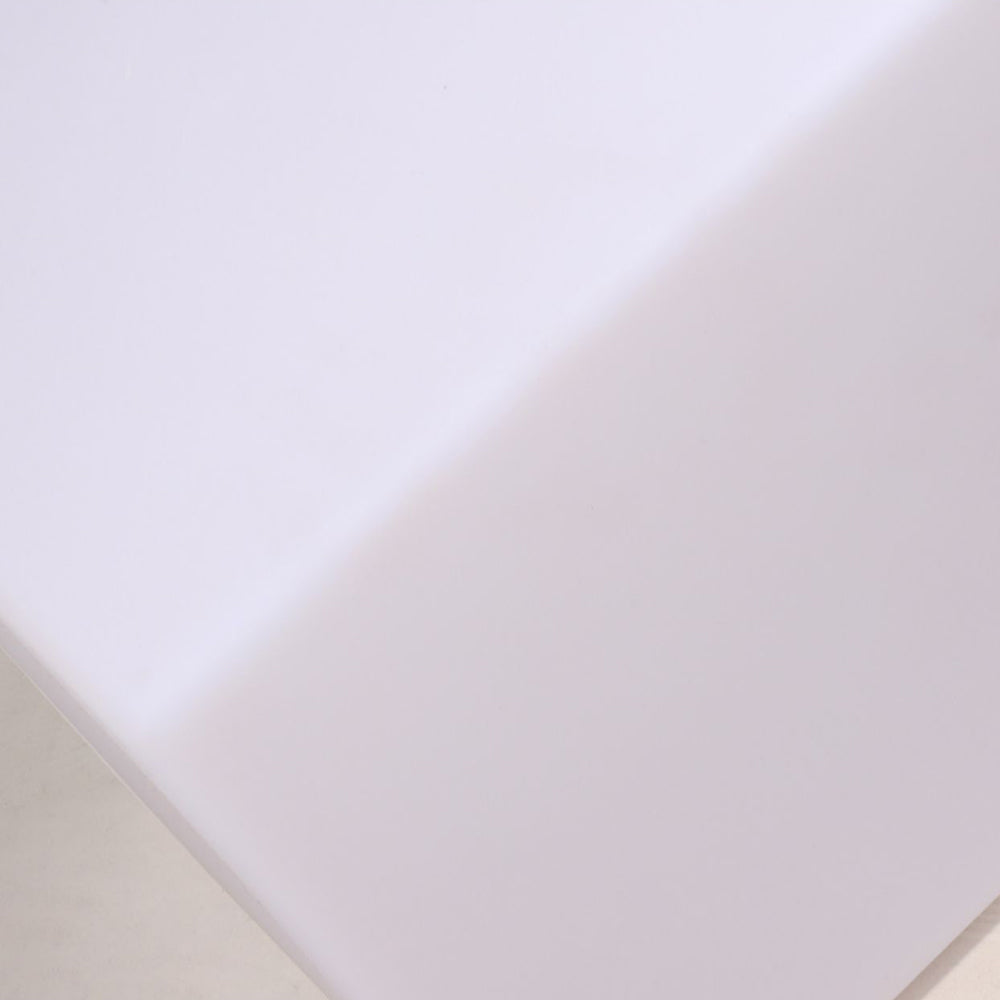 Ray Minimalist Square Outdoor Ground Lamp, White