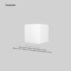 Ray Minimalist Square Outdoor Ground Lamp, White