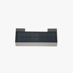 Ray Modern  rectangular Solar Waterproof Outdoor Wall Lamp, Black