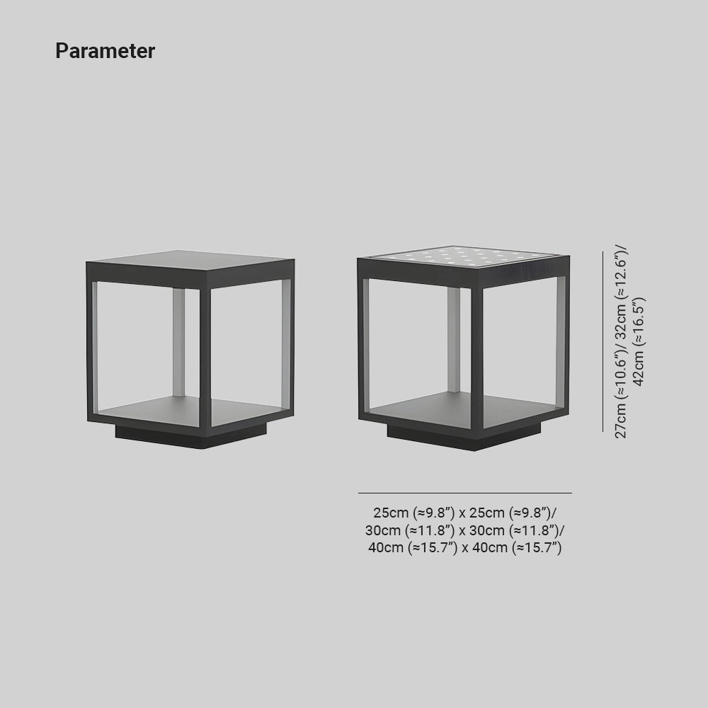 Ferra Contemporary Solar Rechargeable Outdoor Floor Lamp