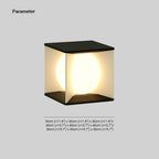 Ray Modern Moon  Outdoor Pier-Mount Pillar Light