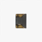 Ray Minimalist Up/Down Metal Outdoor Wall Lamp, Black
