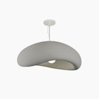 Avi Minimalist Cobblestone Shape Pendant Light, Blue/Grey