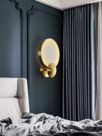 Sol Alabaster Brass Wall Light