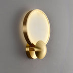 Sol Alabaster Brass Wall Light