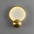 Sol Alabaster Brass Wall Light