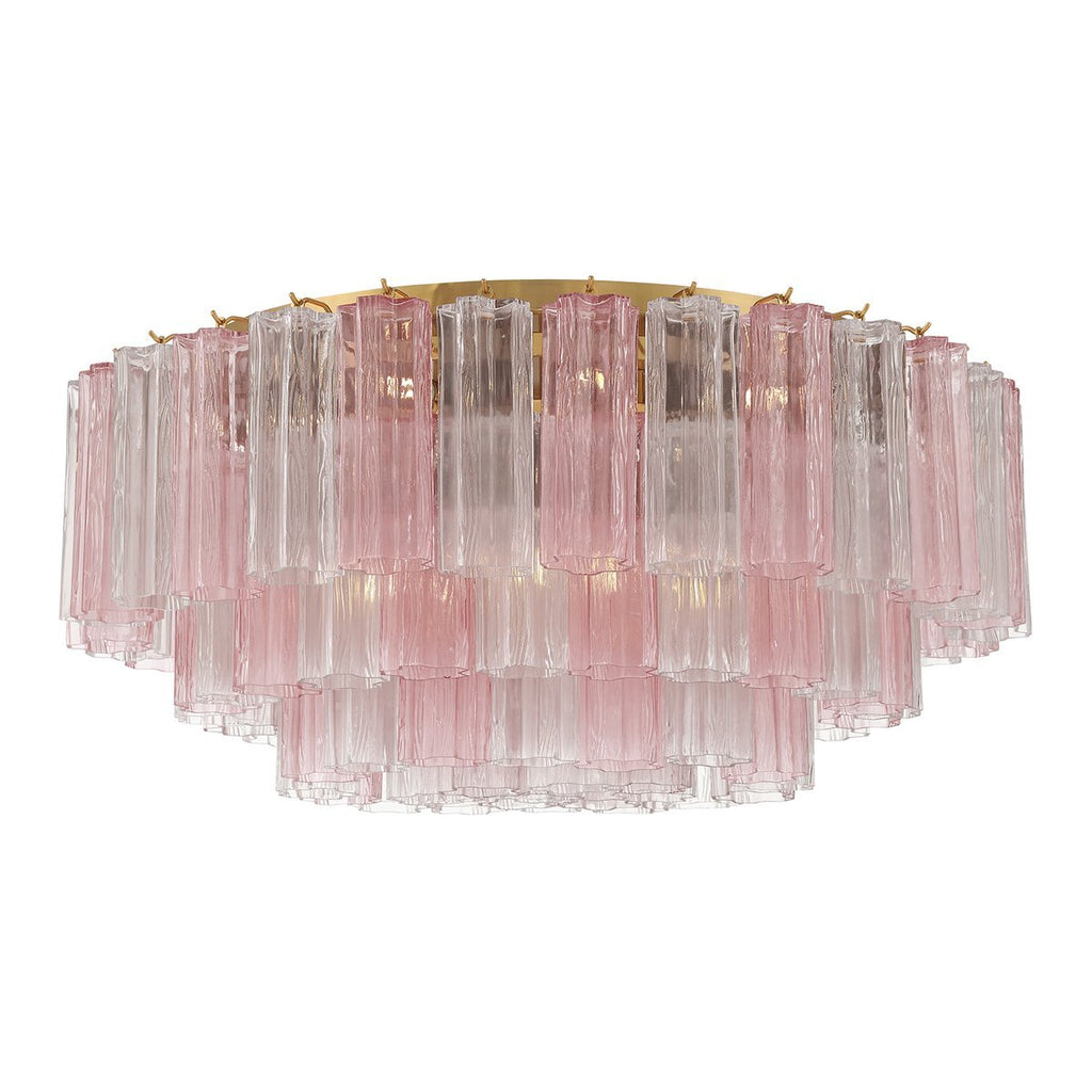 Aurora Ceiling Lamp Glass Tube Layered Amber