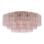 Aurora Ceiling Lamp Glass Tube Layered Amber