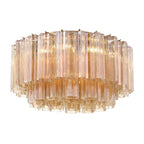 Aurora Ceiling Lamp Glass Tube Layered Amber