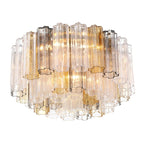 Aurora Ceiling Lamp Glass Tube Layered Amber