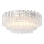Aurora Ceiling Lamp Glass Tube Layered Amber