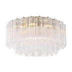 Aurora Ceiling Lamp Glass Tube Layered Amber