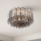 Aurora Ceiling Lamp Glass Tube Layered Amber