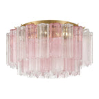 Aurora Ceiling Lamp Glass Tube Layered Amber