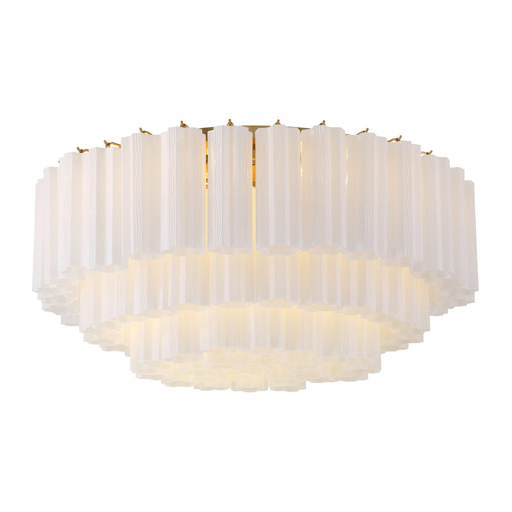 Aurora Ceiling Lamp Glass Tube Layered Amber