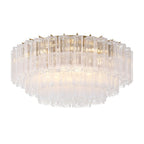 Aurora Ceiling Lamp Glass Tube Layered Amber