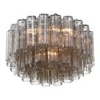 Aurora Ceiling Lamp Glass Tube Layered Amber