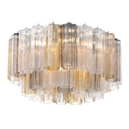 Aurora Ceiling Lamp Glass Tube Layered Amber