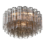 Aurora Ceiling Lamp Glass Tube Layered Amber