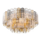 Aurora Ceiling Lamp Glass Tube Layered Amber