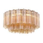 Aurora Ceiling Lamp Glass Tube Layered Amber