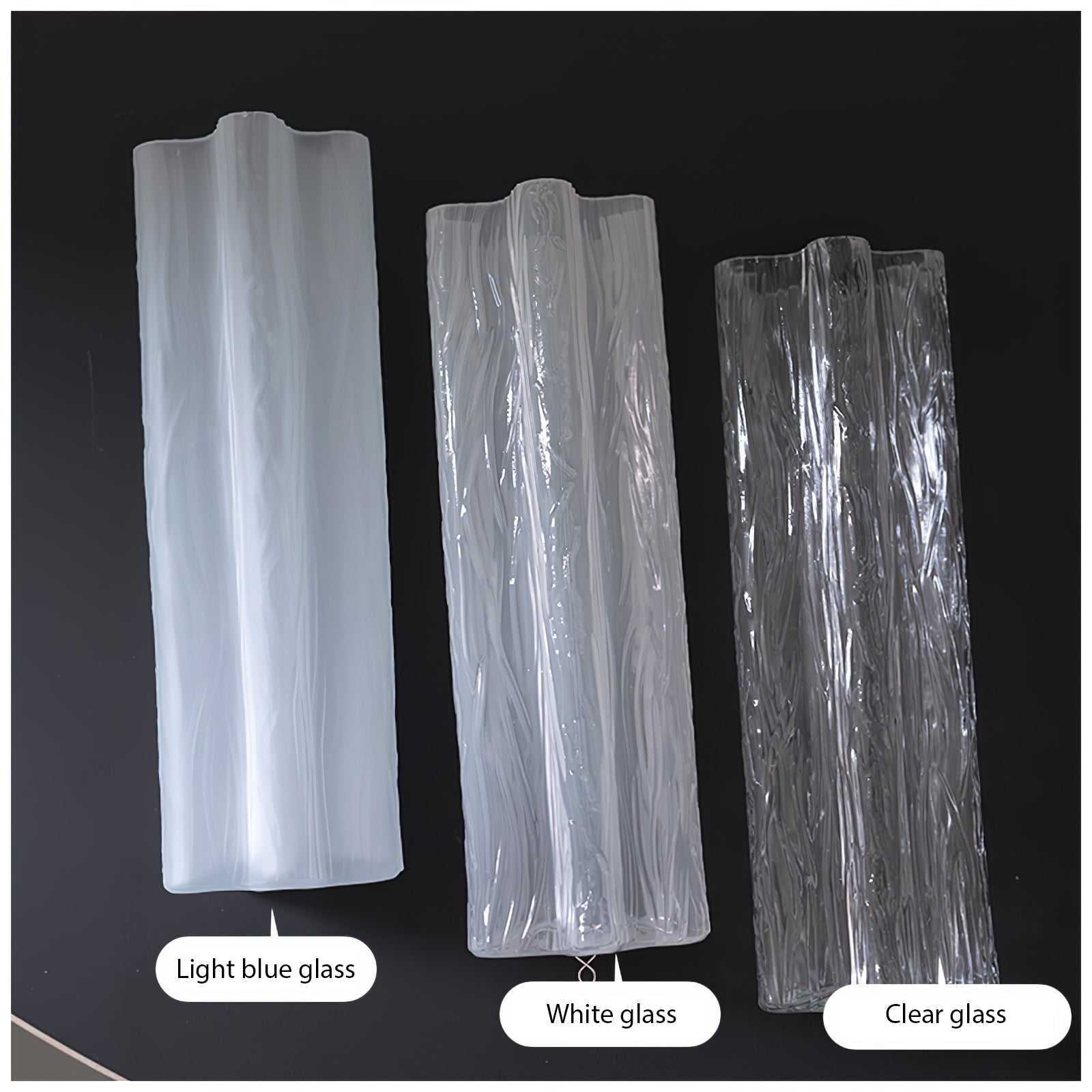 Aurora Chandelier White Layered Tube