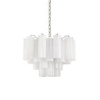 Aurora Chandelier White Layered Tube