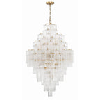 Zenith Diamond Chandelier Glass Tube Layered Amber