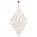 Zenith Diamond Chandelier Glass Tube Layered Amber