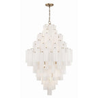 Zenith Diamond Chandelier Glass Tube Layered Amber