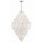Zenith Diamond Chandelier Glass Tube Layered Amber