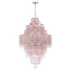 Zenith Diamond Chandelier Glass Tube Layered Amber