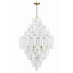 Zenith Diamond Chandelier Glass Tube Layered Amber