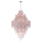 Zenith Diamond Chandelier Glass Tube Layered Amber