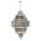 Zenith Diamond Chandelier Glass Tube Layered Amber