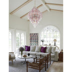 Zenith Diamond Chandelier Glass Tube Layered Amber