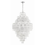 Zenith Diamond Chandelier Glass Tube Layered Amber