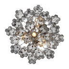 Lustra Murano Chandelier Glass Tube Layered Amber