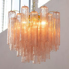 Aurora Chandelier Glass Tube Layered Luxury