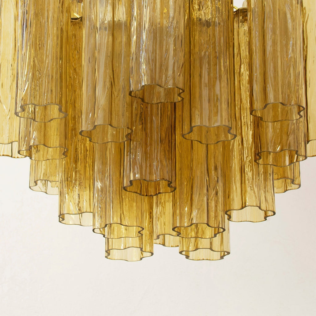 Aurora Chandelier Glass Tube Layered Luxury