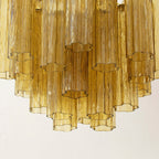 Aurora Chandelier Glass Tube Layered Luxury